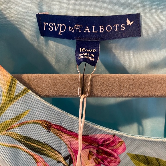 Talbots Spring Floral Dress SIZE 16 PETITE - Picture 4 of 8